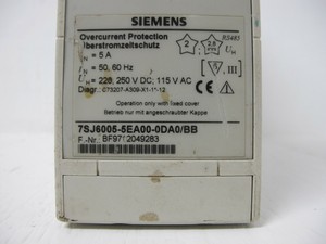 7SJ60055EA00 0DA0BB โมดูลรีเลย์ป้องกันกระแสเกิน PLC 7SJ6005 - Product Image 2