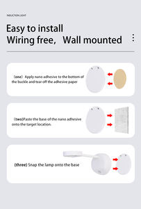 Lampu Sorot Dinding Nirkabel Murah Baru dengan Sensor Gerak, Lampu Lukisan, Lampu Gambar Isi Ulang untuk Lukisan - Product Image 6