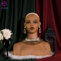 Tête de Mannequin Élégante à Lèvres Épaisses pour Perruques Afro-Américaines, Support Trépied, Fournisseur Chinois, En Vente