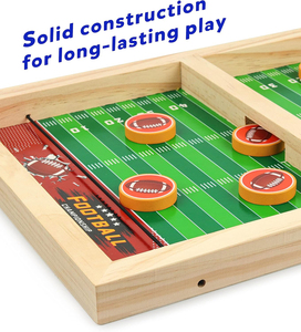 Rapide Sling Puck Jeu En Bois Sling Football Shot Board Catapult Jeu D'échecs Ensemble Table Interaction Vitesse Piste Jouet pour La Famille - Product Image 4
