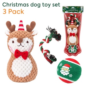 Jouet sonore pour <span class=keywords><strong>chien</strong></span> en forme de dessin animé de Noël - Indestructible, soulage l'ennui, émet des sons - Vente en gros - Product Image 6