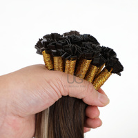 Extensions de cheveux naturels vierges à pointe plate, fines, douces et légères, de la marque U Glamour