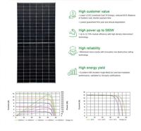 Dawnice 144 Cell 100 150w 240 280 w 300 Watt 380 400 Wp 600 w 700w 800w 1000w monocristallin Kits de panneaux solaires