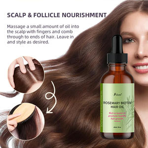 Minyak Rosemary murni alami dan minyak roda pertumbuhan rambut Losion Perawatan Kulit Kepala minyak esensial untuk anti-rambut rontok dan penumbuh rambut - Product Image 3