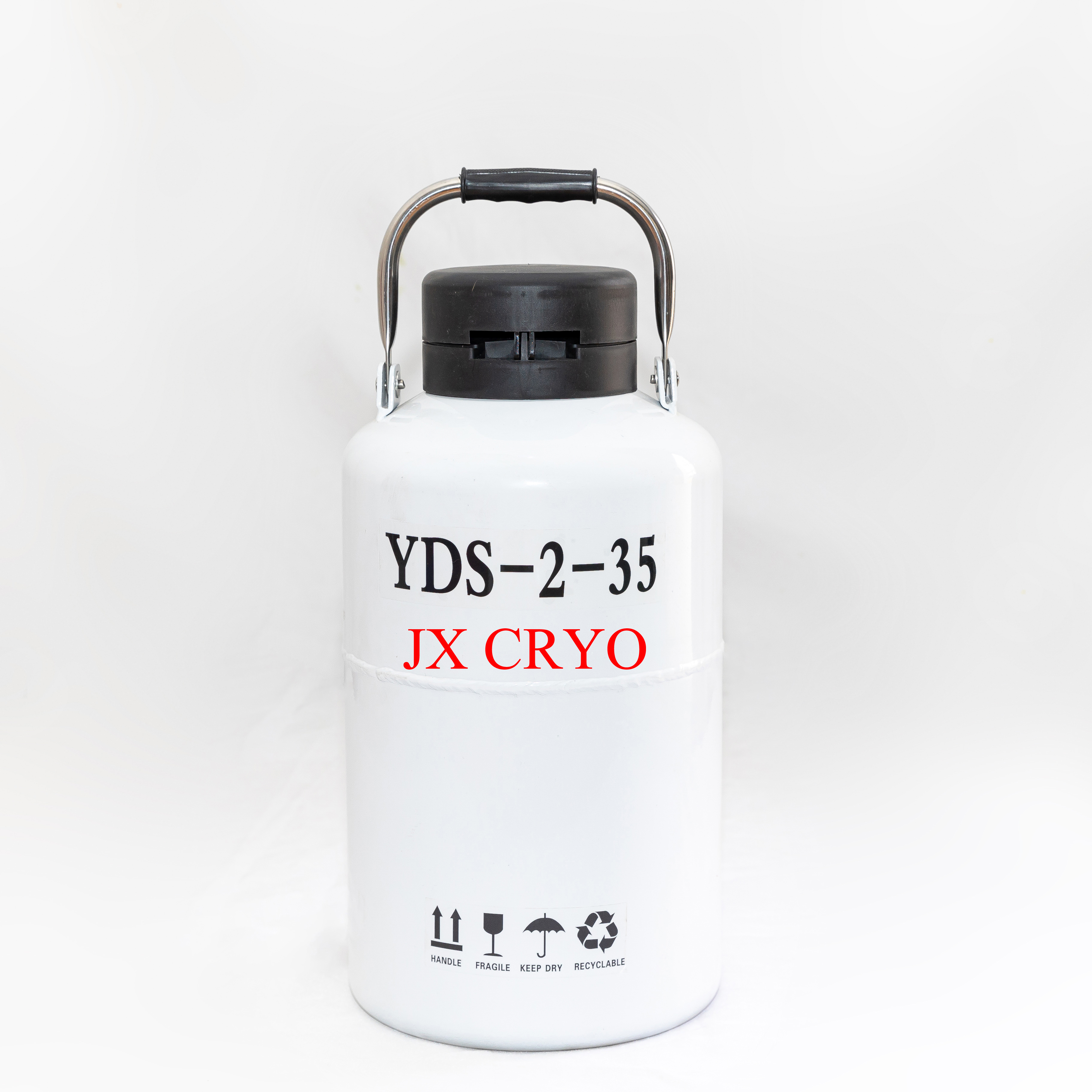 Portable Cryogenic LN2 Tank YDS-2-35 | 2L Dewar Flask for