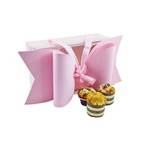 Boîtes cadeaux élégantes faites à la main, écologiques et luxueuses pour la Saint-Valentin, emballage de gâteau aux roses, ruban, boîte transparente en PVC, logo personnalisé