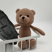 Ours en peluche kawaii fait main, poupée en crochet doux, animal en peluche pour bébé, jouet en peluche pour enfants