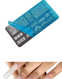 Móng tay nghệ thuật Công cụ in ấn tấm thép không gỉ ren chuyển Bướm hoa pháp kiểm tra báo Mô hình pháo hoa năm con rắn - Product Image 6