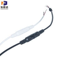 Connecteur étanche M12 DC, faisceau de câbles électriques, câble d'alimentation circulaire, prise mâle-femelle, connecteur 2 broches