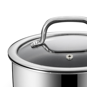 <span class=keywords><strong>Casserole</strong></span> légère et écologique <span class=keywords><strong>sans</strong></span> <span class=keywords><strong>PFOA</strong></span>, 16 cm, 3 plis, en acier inoxydable, avec revêtement antiadhésif gravé - Product Image 3