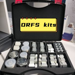 Kit d'adaptateurs hydrauliques JIC ORFS BSP DIN, adaptateur de filetage mâle-femelle, raccords, bouchons et embouts hydrauliques - Product Image 3