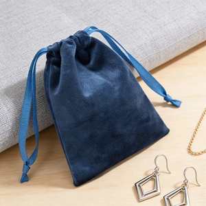 Luxury Soft <b>Wedding</b> <b>Gift</b> <b>Bags</b> Drawstring Packing Jewelry <b>Bag</b> for Ring Necklace Velvet Jewelry Pouch Custom - Product Image 5