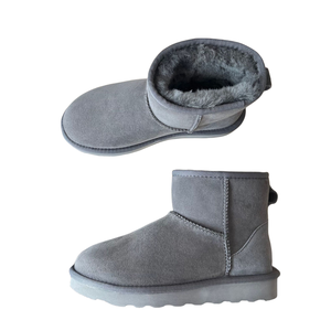 Botas de Invierno 100% Piel de Cordero para Mujer, Botines Cortos, Tallas Grandes, Forro de Piel de Oveja, Personalización de Logotipo de Fábrica - Product Image 5