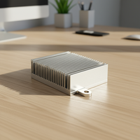 Pièces en alliage d'aluminium usinées sur mesure par CNC, service de fraisage de dissipateurs thermiques de précision, MOQ 1 pièce, du prototype à la production en série