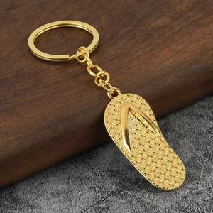 <span class=keywords><strong>Porte</strong></span>-clés mousqueton vintage en alliage de zinc, design créatif en forme de tongs, pendentif dessin animé mignon, léger, en métal, petit <span class=keywords><strong>cadeau</strong></span> tendance - Product Image 2