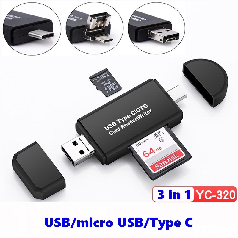 USB 2,0-3 en 1