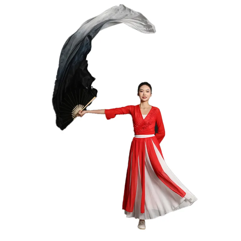 Stile cinese tradizionale fatto a mano gradiente di colore arte popolare danza classica fan di danza fan di danza
