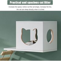 Piste d'escalade pour chat Étagères murales modernes Étagère murale pour chat Plate-forme de meubles en bois pour arbre à chat