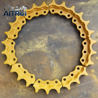 AITRUI Segment de pignon de chenillard pour tracteur-bouteur Komatsu D65, jante de pignon d'entraînement de train de roulement pour D65EX D65PX D85ESS-2