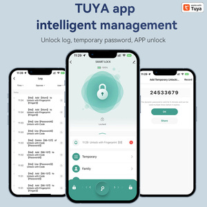 XSDTS A16 Compatibile con Tuya, Serratura Intelligente Biometrica con Impronta Digitale, Supporta Password Virtuale, Serratura per Porte in Vetro per Uso Commerciale e Ufficio - Product Image 6