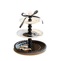 Plateau à gâteaux pour le thé de l'après-midi, plateau à bonbons, plat à collations, plateau en céramique pour la table basse du salon, mariage