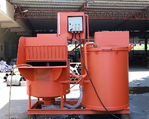 Bétonnière électrique à double tambour, moteur 9KW, capacité 1100L, haute efficacité, déchargement automatique - Product Image 5