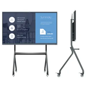 SAMI OEM 65 75 85 Inch School Teaching All In One Digital Smart Board Portable Interactive Flat Panel Whiteboard