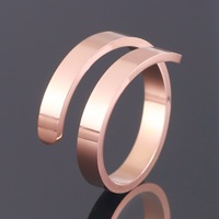 Verstellbarer kreuz öffnender Schwanz ring Edelstahl Herren-Normal ring Laser gravierte leere gravierte Ringe für Hochzeits geschenke