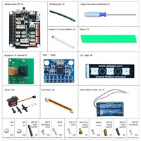 Kit de robot araignée hexapode RaspClaws pour Raspberry Pi, robot rampant STEAM, suivi de cible OpenCV, transmission vidéo