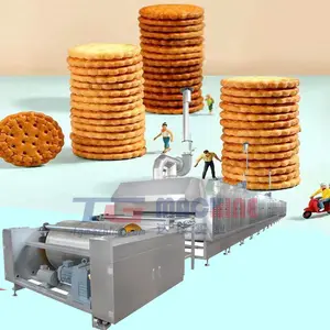 Sandwich Cracker Bakkerij Apparatuur Making Machine Volledig Automatische Gas Oven Bakken Machines