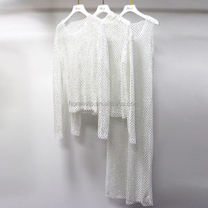 HM018 ดูผ่าน Rhinestone ชุดตาข่ายไนท์คลับ Rhinestone ชุดคริสตัลบิกินี่ชายหาด Cover <span class=keywords><strong>Ups</strong></span> - Product Image 6