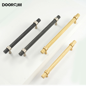 Dooroom Brass Knurled Furniture Handles Modern <strong>Matt</strong> <strong>Black</strong> Brass Silver Cupboard Wardrobe Dresser Shoe Box <strong>Drawer</strong> Cabinet Pulls - Product Image 2