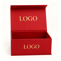 Boîte d'emballage en papier avec fermeture magnétique, logo personnalisé, boîte cadeau rigide pour vêtements, insert en mousse, carton de luxe, laminage mat, paillettes