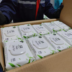 Campione Gratuito Salviettine <span class=keywords><strong>Umidificate</strong></span> per Neonati all'Ingrosso - Usa e Getta, Biologiche, in Tessuto Non Tessuto, Antibatteriche, Extra Morbide, 80 Pezzi, Senza Profumo, per la Pulizia, Ecologiche - Product Image 3