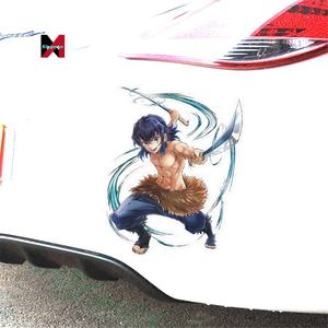 Autocollants de voiture en vinyle réfléchissant Kawaii <span class=keywords><strong>Demon</strong></span> <span class=keywords><strong>Slayer</strong></span>, autocollants d'<span class=keywords><strong>anime</strong></span> Kimetsu No Yaiba pour enfants - Product Image 3