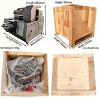 Imprimante UV DTF à plat Nacai A4/3, machine d'impression UV pour usage domestique, adaptée aux coques de téléphone, au bois, à l'acrylique, au verre, au canvas, aux cartes