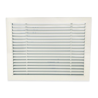 Grille de déflecteur d'air en alliage d'aluminium moderne pour CVC, grille en nid d'abeille réglable pour sortie et retour d'air de climatisation