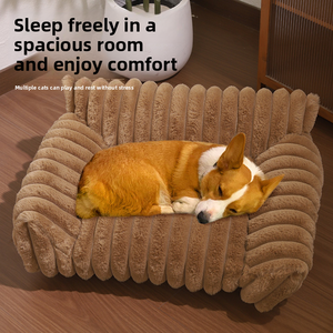 Meistverkauftes Hochwertiges Waschbares Schwammgefülltes Plüsch-Haustierbett für Katzen und Hunde - Product Image 4