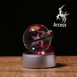 โปเกบอลการ์ตูนโปเกมอน  อาติคูโน่ & อาร์ซิวส์ คริสตัลโปเกบอล ยี่ห้ออี้หลาน ขนาด 50 มม./80 มม. ของขวัญอีสเตอร์ - Product Image 3