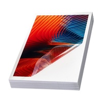 Meilleur papier autocollant transparent en vinyle imperméable imprimable par jet d'encre, format A4, 8,5 x 11 pouces
