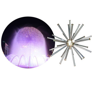 Boquilla de fuente de bola de cristal de diente de león de acero inoxidable 304, rociador de agua irregular para jardín y parque - Product Image 1