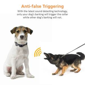 समायोज्य संवेदनशीलता बीप कंपन झटका ऑटो बार्किंग कॉलर प्रशिक्षित कॉलर - Product Image 3