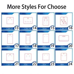 Custom Jewelry Packing Cardboard Paper <b>Holder</b> Hanging Necklace <b>Earring</b> Cards With Custom Logo Display for Ring <b>Earring</b> Necklace - Product Image 5