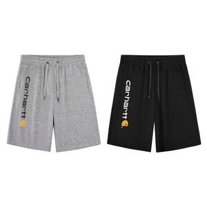 Pantalones cortos casuales con bordado clásico para hombre y mujer, marca CarHart, pantalones de cinco pulgadas modernos y versátiles para parejas - Product Image 1