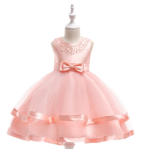 Vendita calda di pizzo per ragazze abiti da sera per cena abiti da ragazze di fiori nuovi abiti eleganti in pizzo per bambini - Product Image 1