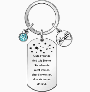 Llavero Grabado, Regalo para Mejor Amiga, Amuleto de Buena Suerte, Logotipo Personalizado, Venta al Por Mayor, Obsequio Promocional, para Ella - Product Image 4