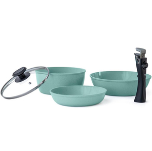 Vente Flash : Poêle/Casserole Antiadhésive Effet Marbre avec Poignée en Bakélite, Compatible Induction, Capacité 1-2L, Style Américain - Product Image 5