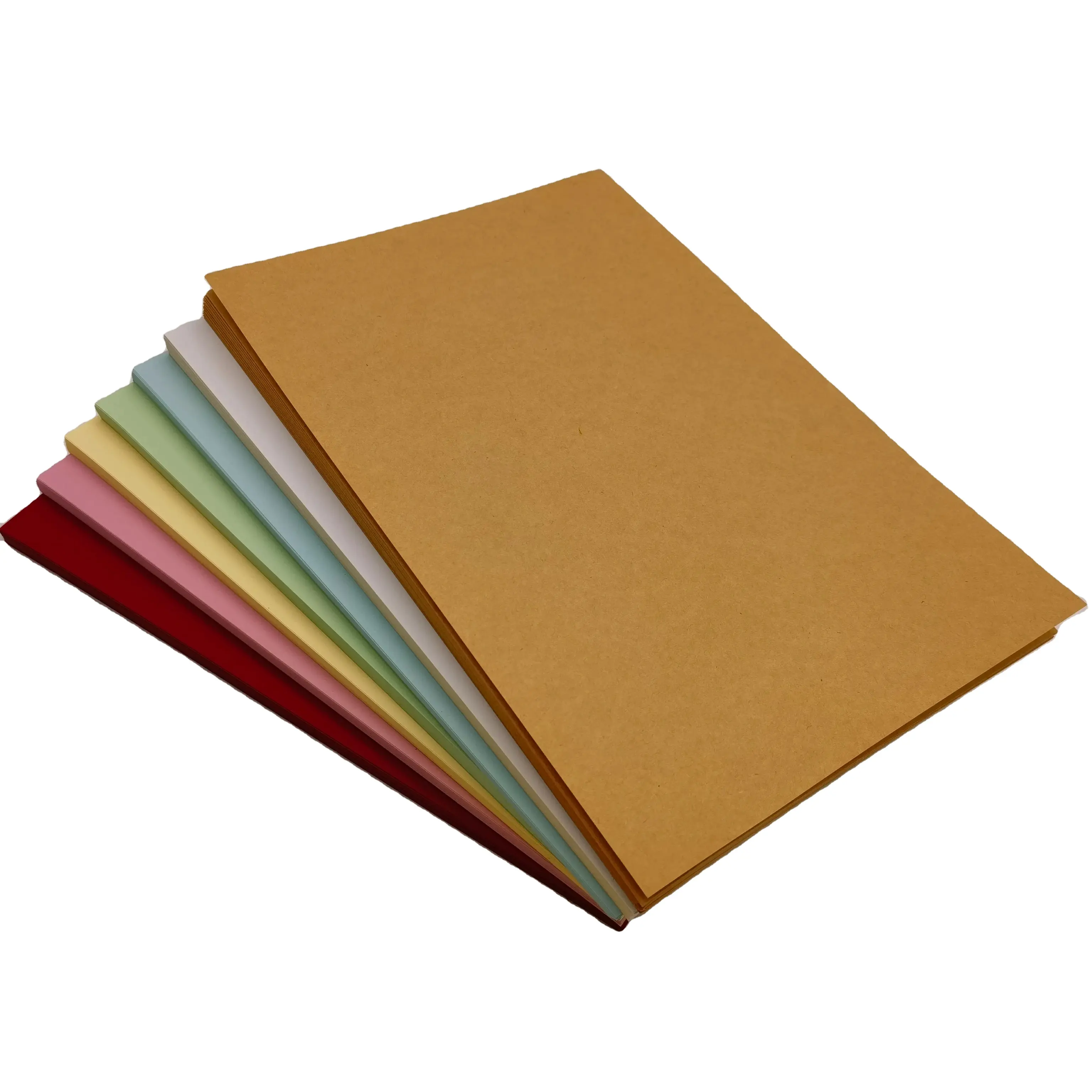 Mixed Color Coated Paper A4 Matte Colorful Label Stickers 25 Sheets Color Cardstock Self-adhesive Matte Synthetic paper