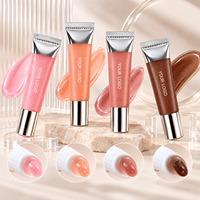Baume à lèvres minéral de haute qualité avec pendentif, hydratant, parfum chocolat blanc, waterproof, teinte scintillante