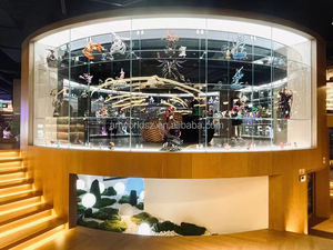 Étagères personnalisées, rayonnage de stockage, magasin en bois, exposition de vente au détail, présentoir en <span class=keywords><strong>plastique</strong></span> pour figurines d'<span class=keywords><strong>action</strong></span>, vitrine, étagère, présentoir - Product Image 6